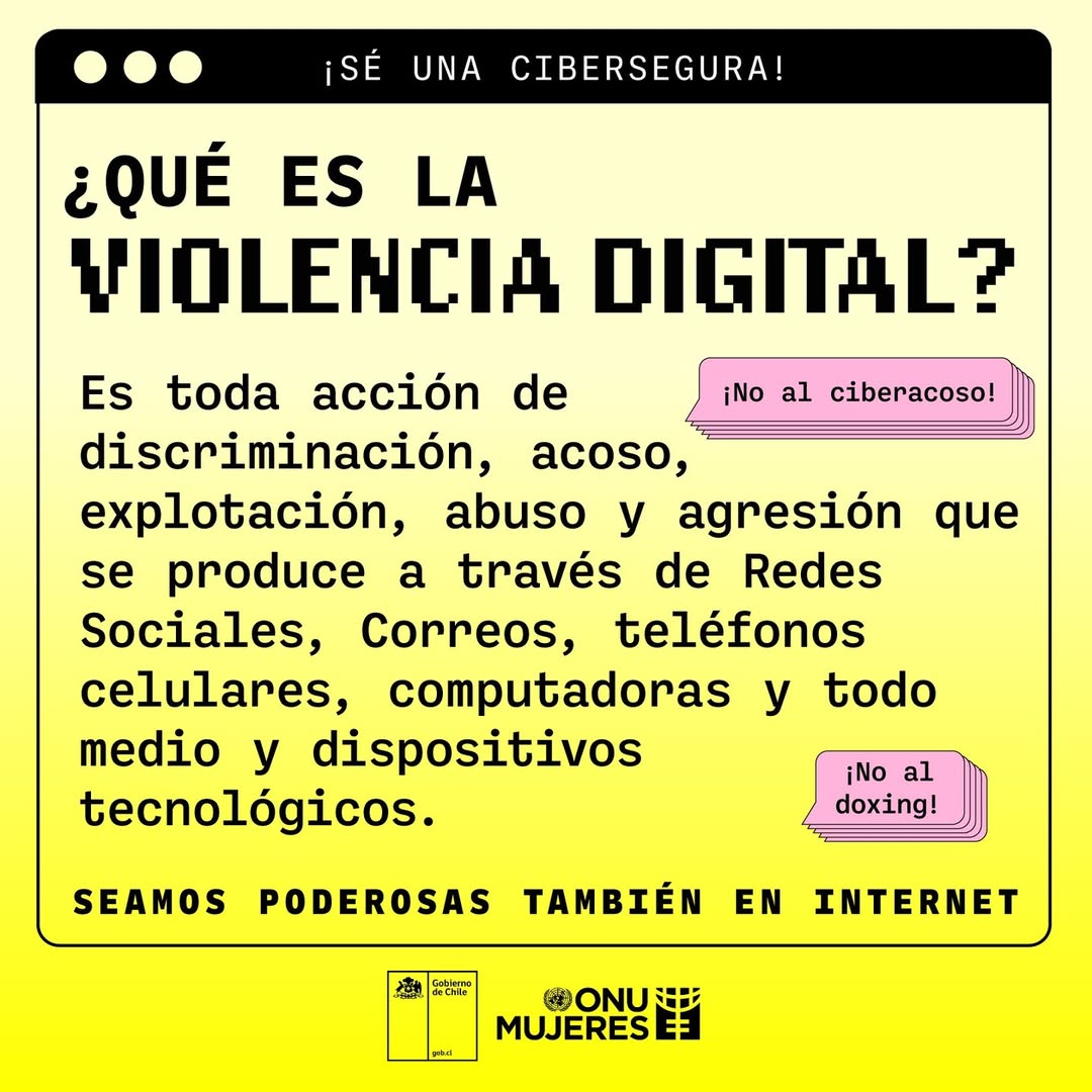 ¡SÉ UNA CIBERSEGURA! … ¡NO AL CIBERACOSO!
